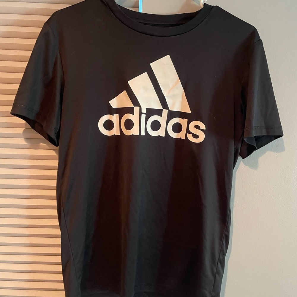 Black Dry-Fit Addidas tshirt.